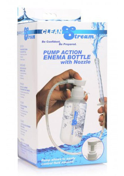 CleanStream Pump Action Enema Bottle with Nozzle