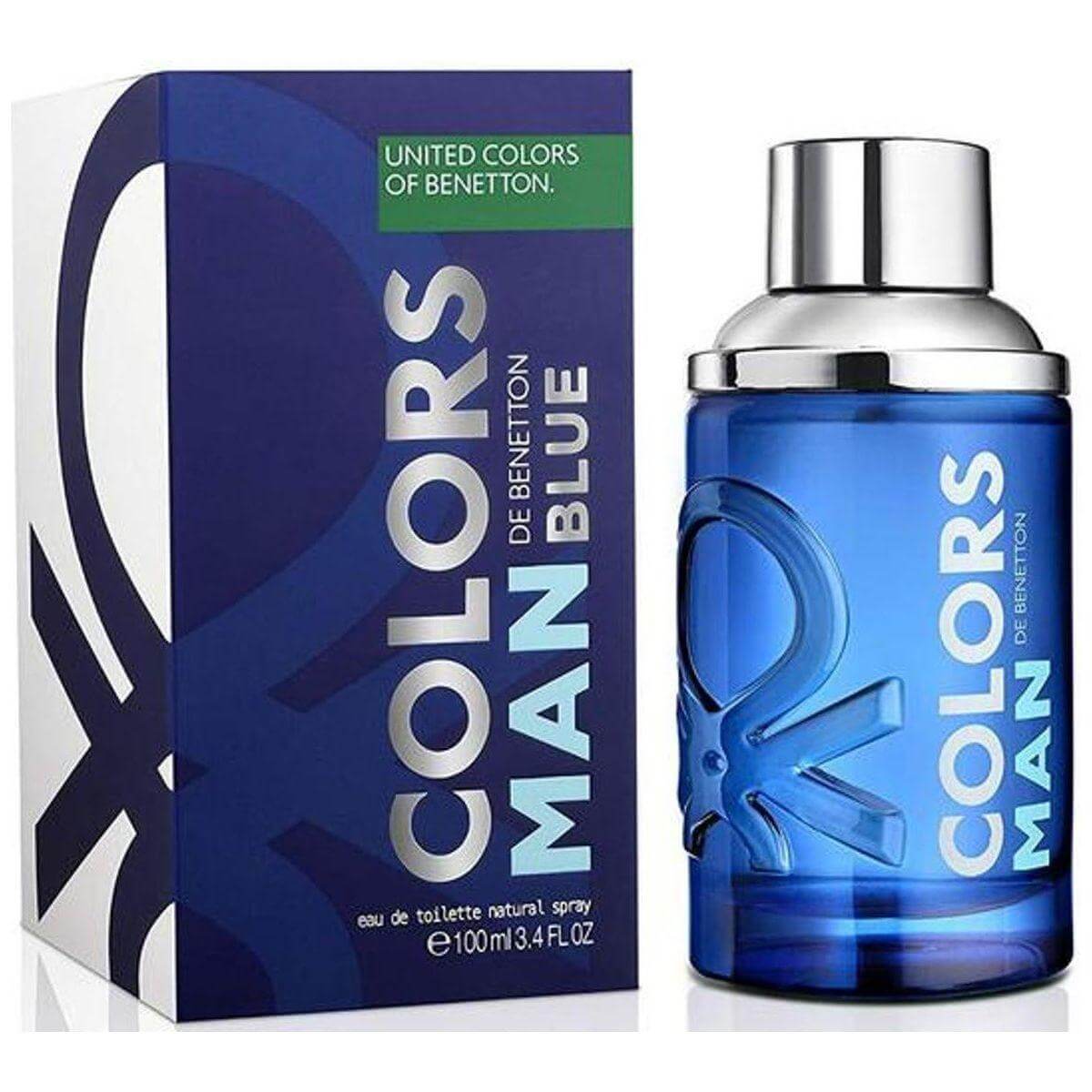 Colors de Benetton Blue Man by Benetton EDT Spray for Men 3.4 oz