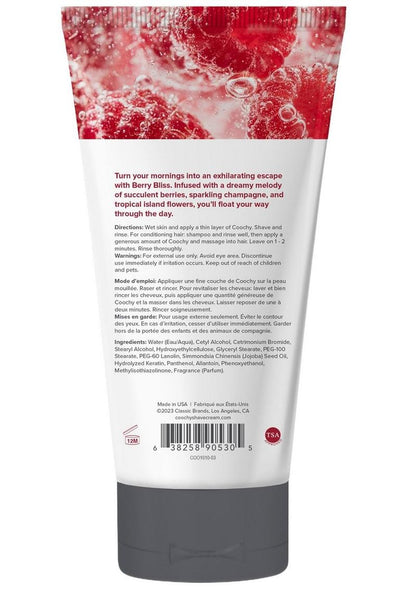 Coochy Berry Bliss Shave Cream Smooth And Moisturizing
