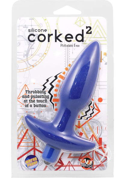 Corked Silicone Medium Anal Plug Phthalate Free
