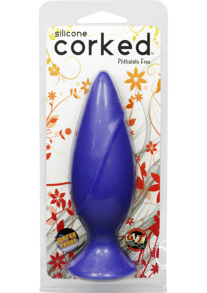 Corked Silicone Anal Plug Phthalate-Free Waterproof Ergonomic Design