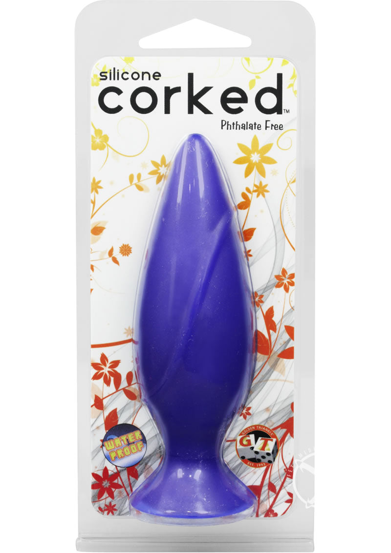 Corked Silicone Anal Plug Phthalate-Free Waterproof Ergonomic Design