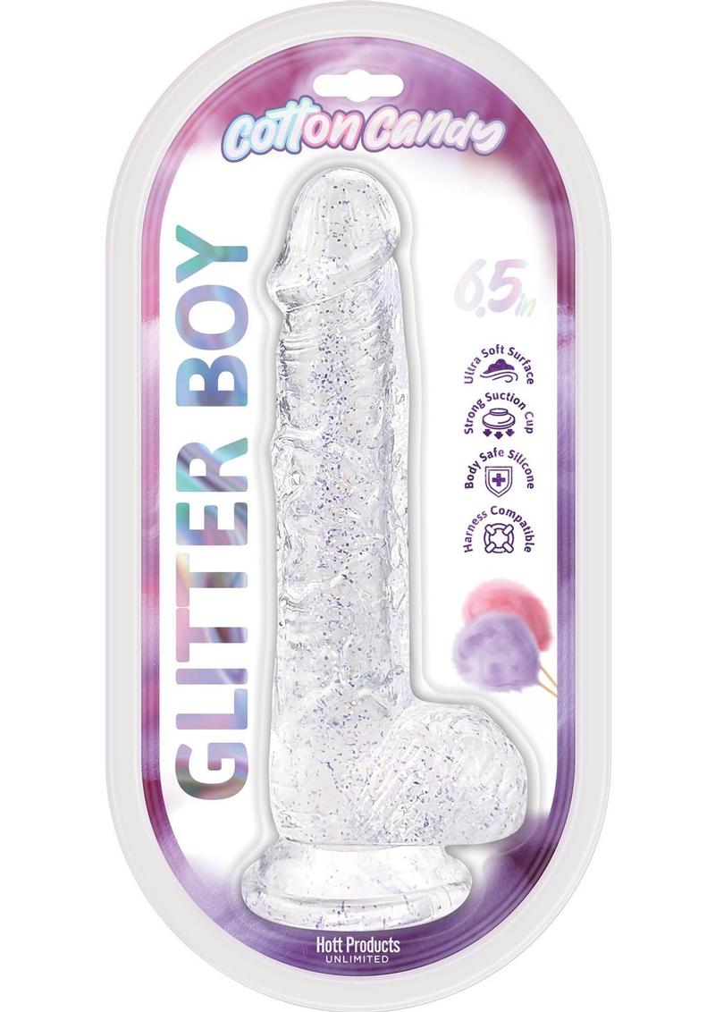 Cotton Candy Glitter Boy Dildo