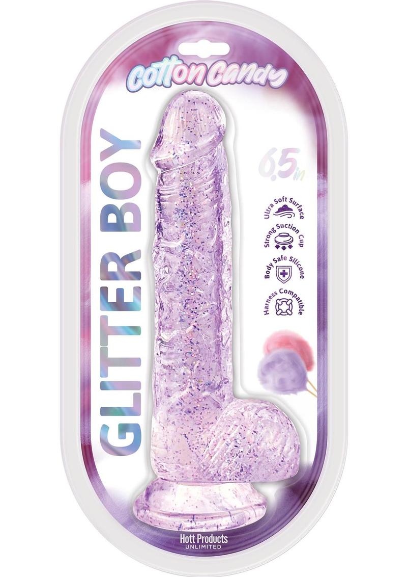 Cotton Candy Glitter Boy Dildo