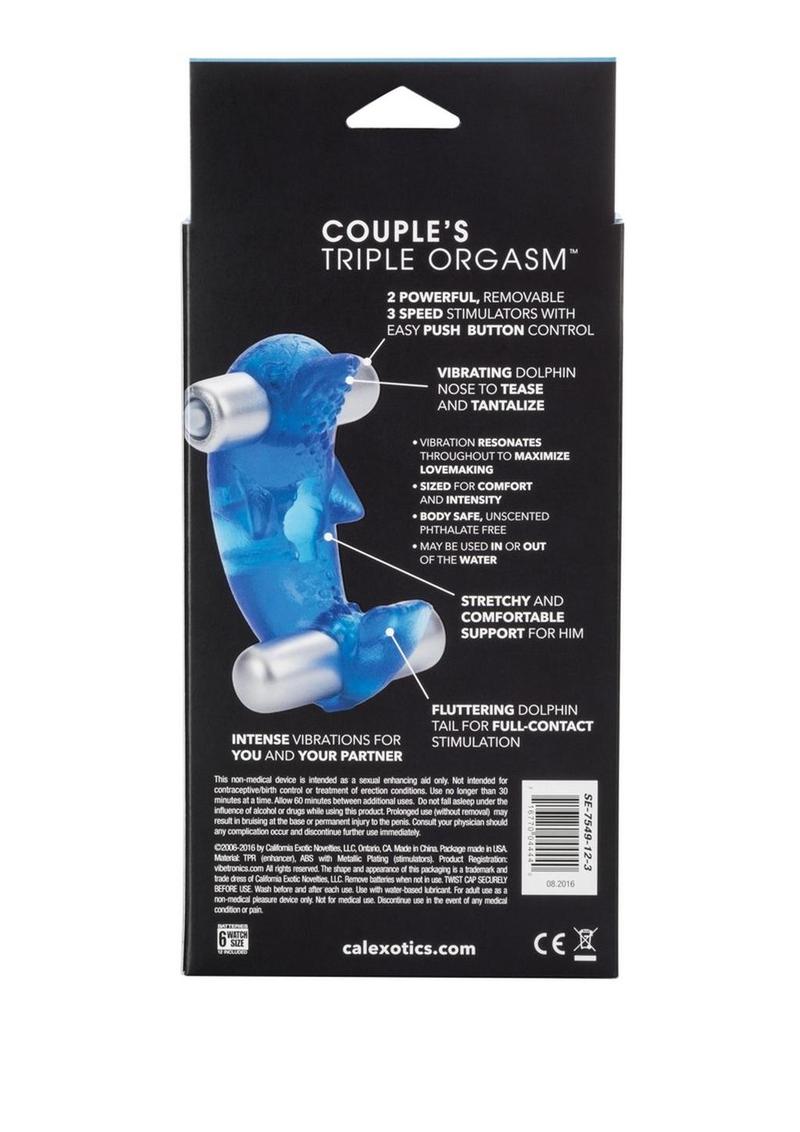 CalExotics Couples Triple Orgasm Vibrating Cock Ring