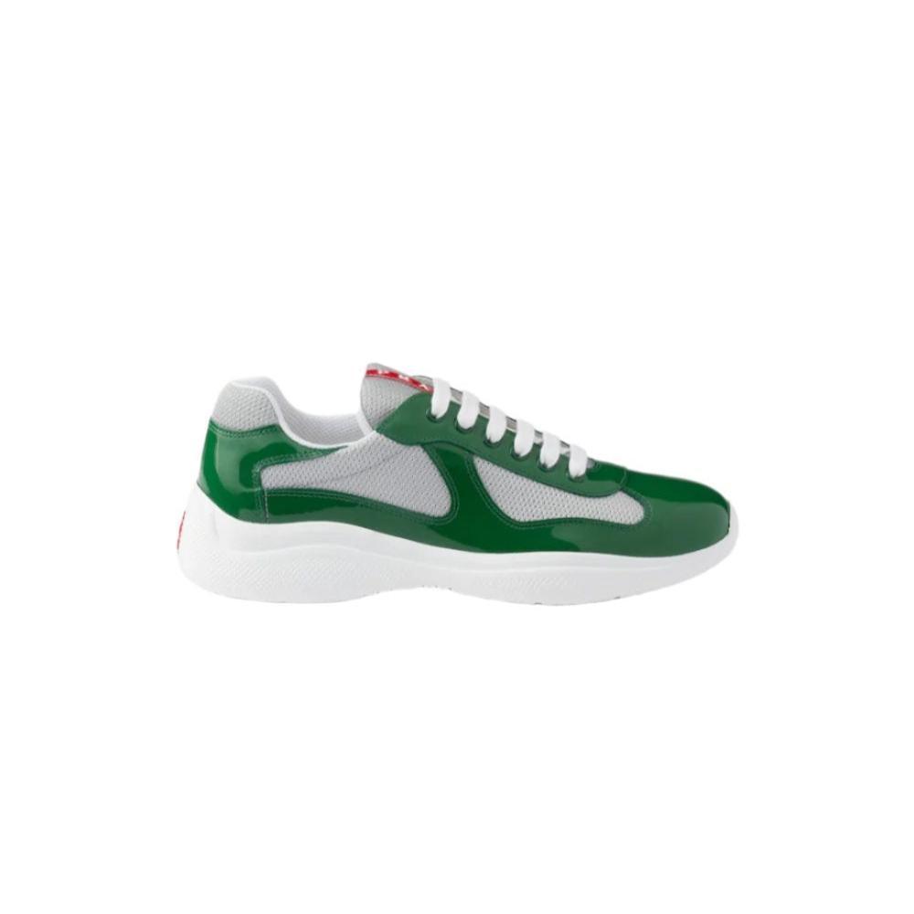 Patent leather and technical fabric Prada America&