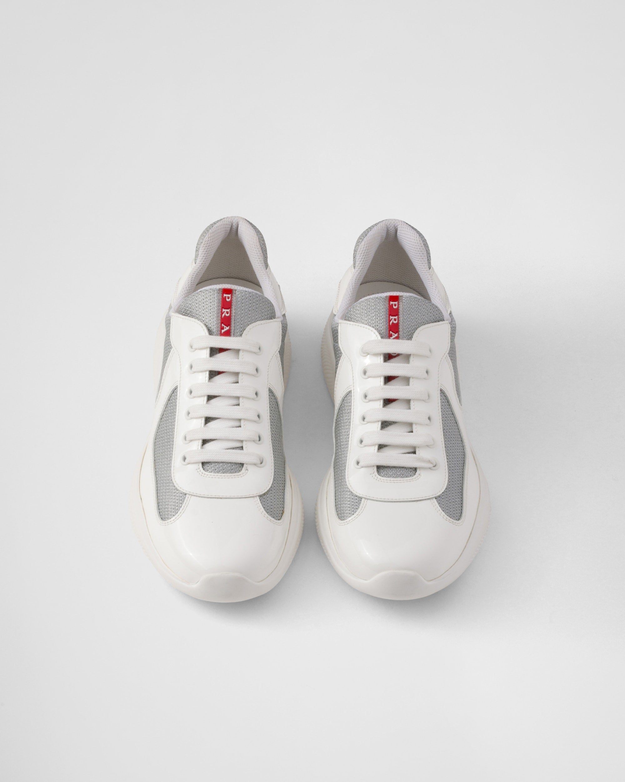 Patent leather and technical fabric Prada America&