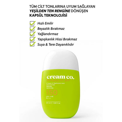 Cream Co. Everyday CC SPF 50 Color Correcting Sunscreen 40 ml
