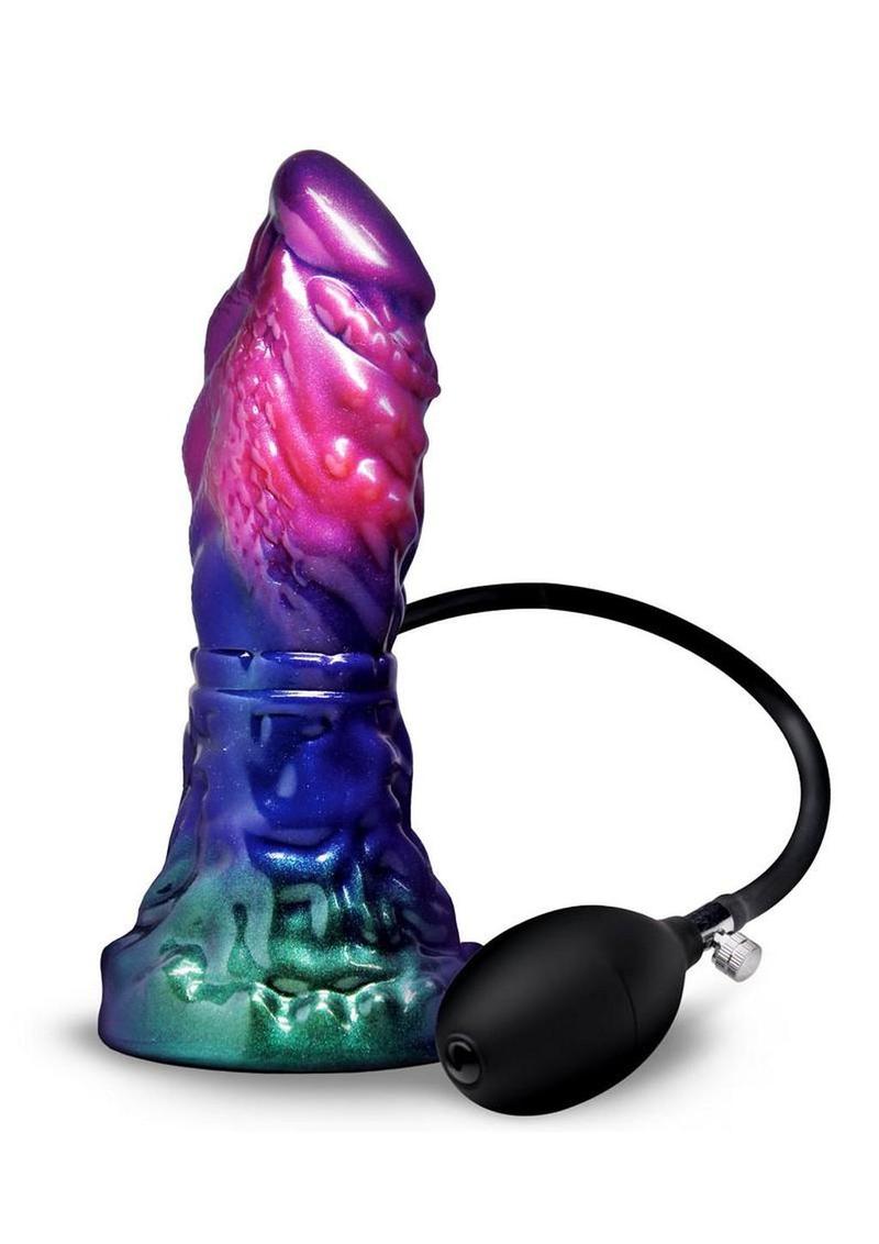 Gorge Inflatable Silicone Dildo