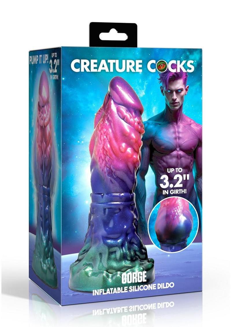 Gorge Inflatable Silicone Dildo