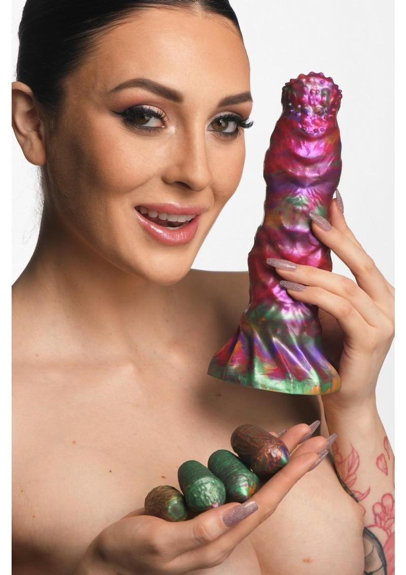 Creature Cocks Larva Ovipositor Dildo with Eggs