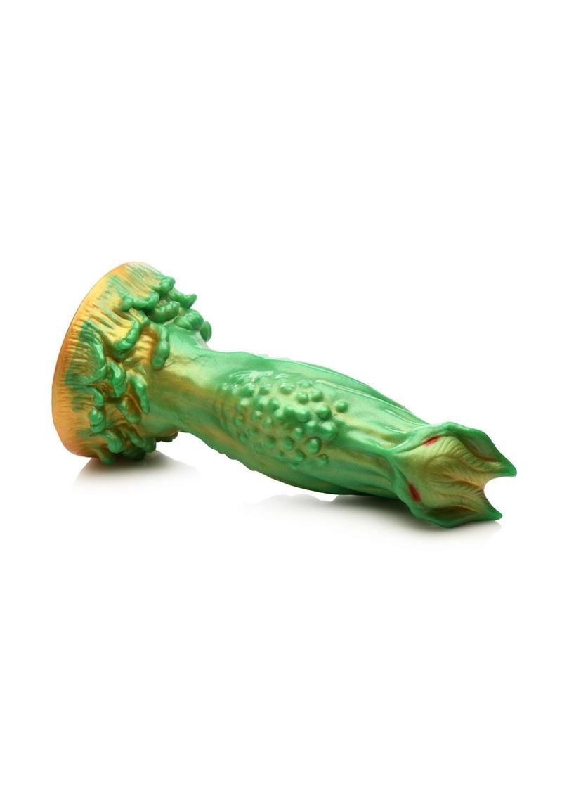 Nebula Alien Silicone Dildo Vibrant Green Design for World Pleasure
