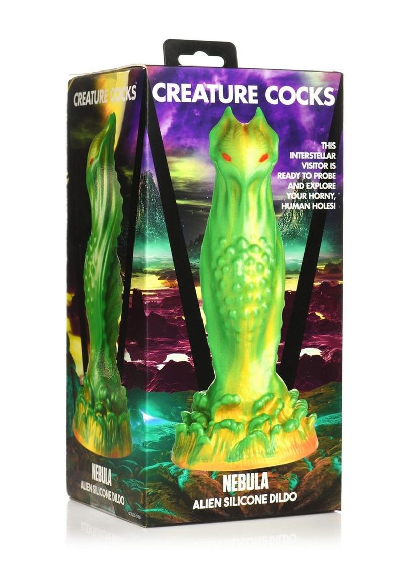 Nebula Alien Silicone Dildo Vibrant Green Design for World Pleasure