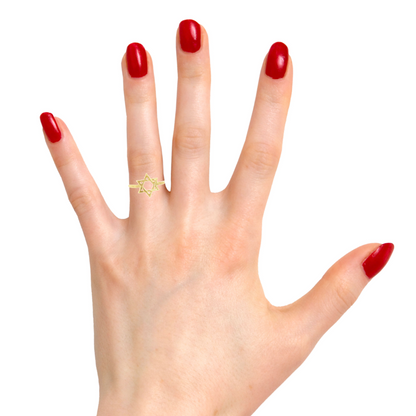 14K Star of David Ring