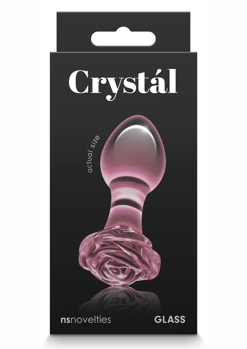 Crystal Premium Glass Rose Probe Elegant Anal Plug