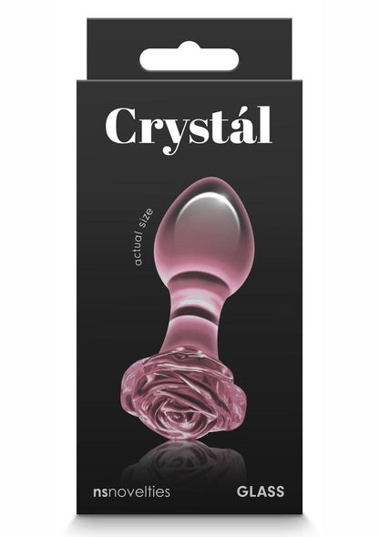 Crystal Premium Glass Rose Probe Elegant Anal Plug
