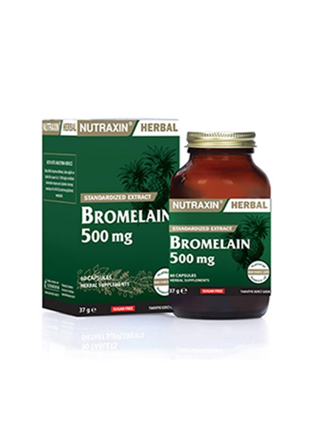 Nutraxin Bromelain 500mg - Digestive Enzyme Supplement for Inflammation Relief &amp; Healthy Digestion - 60 Vegetable Capsules