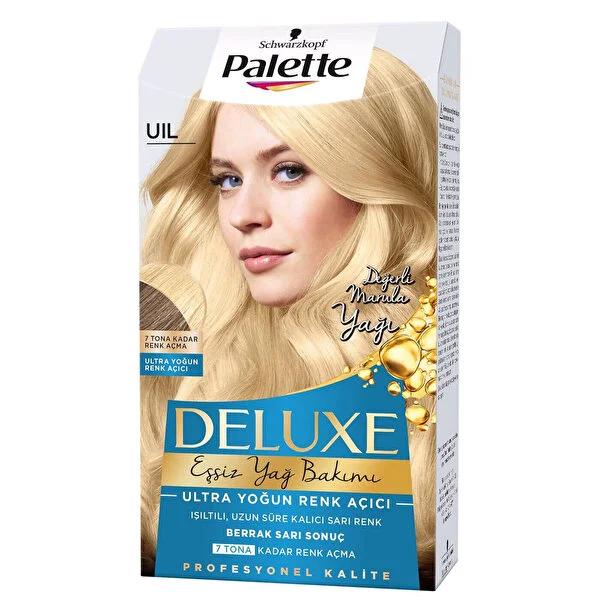 Palette Deluxe: Intense Blond Hair Dye with Marula Oil - Lightens Up to 7 Tones, Long Lasting Color &amp; Gray Coverage