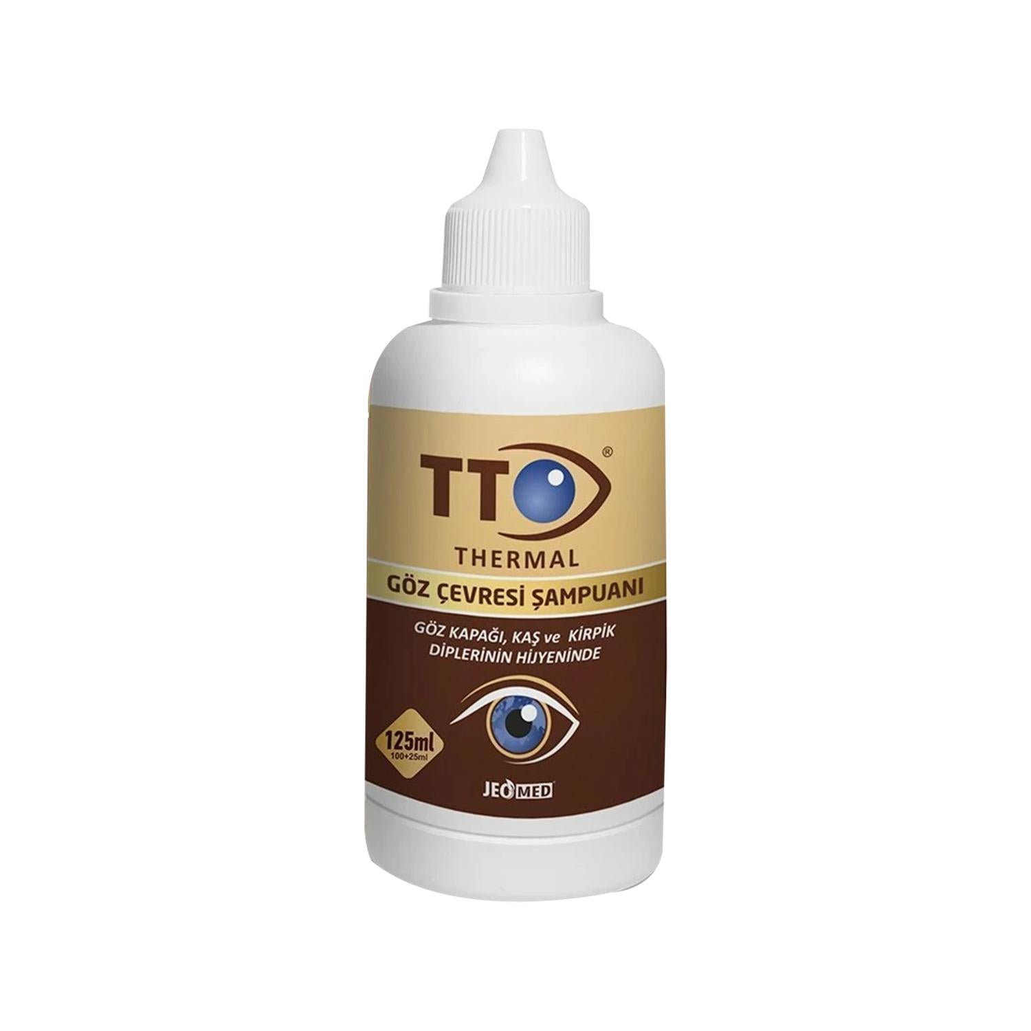 TTO Thermal Eyelash Shampoo 100ml - Gentle Eye Area Cleanser for Sensitive Eyes &amp; Eyelash Extension Care