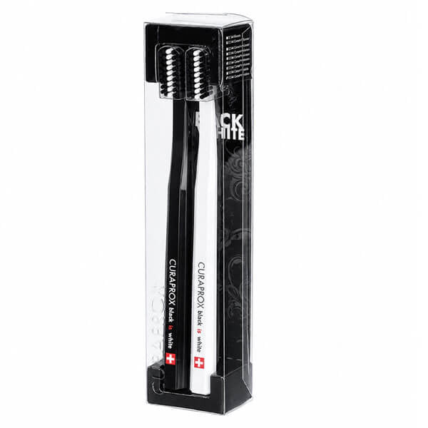 Curaprox White Is Black Whitening Toothbrush Set 2-Pack