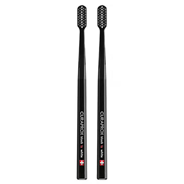 Curaprox White Is Black Whitening Toothbrush Set 2-Pack