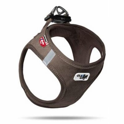 Curli Cord Vest Dog Harness Brown Comfort Fit 2XS