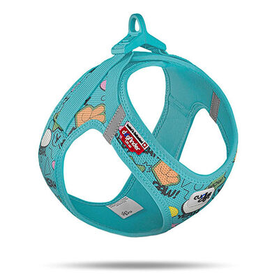 Curli Vest Harness Clasp Air-Mesh LE25 Turquoise Dog Harness XSmall