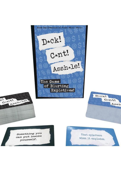 Dck! Cnt! Assh*le! The Game of Blurting Expletives