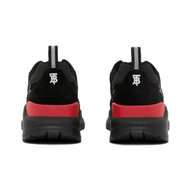 Burberry Sean Low Top Sports Casual Black Red