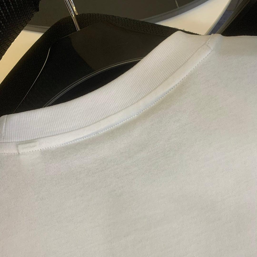 Burberry White T-Shirt Without Collar