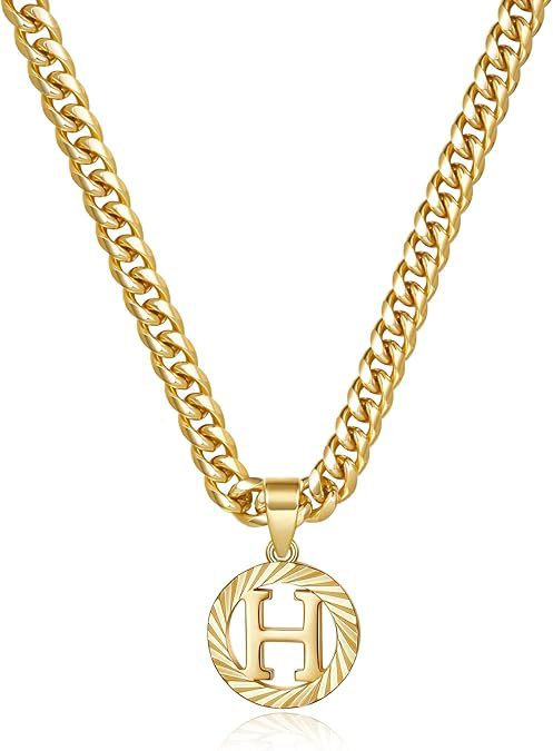 Hollow Letter Pendant Necklace