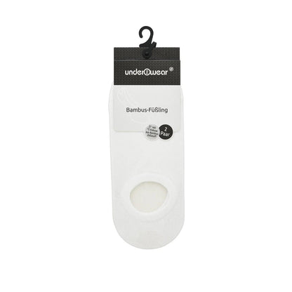 Underwear Bamboo Socks Soft &amp; Breathable White - 2 Pairs