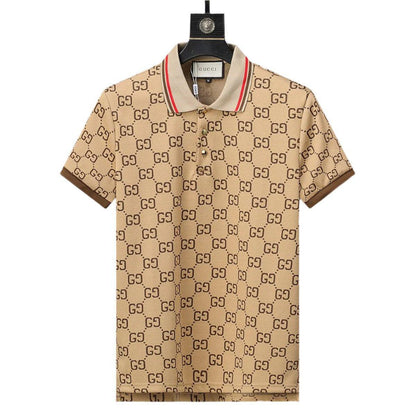 Gucci Brown T-shirt with a collar