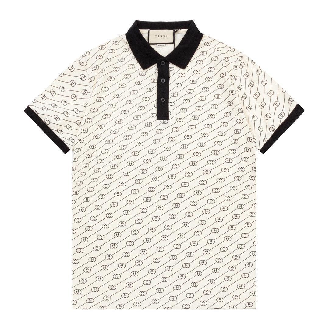 Gucci Light Beige T-shirt with a collar