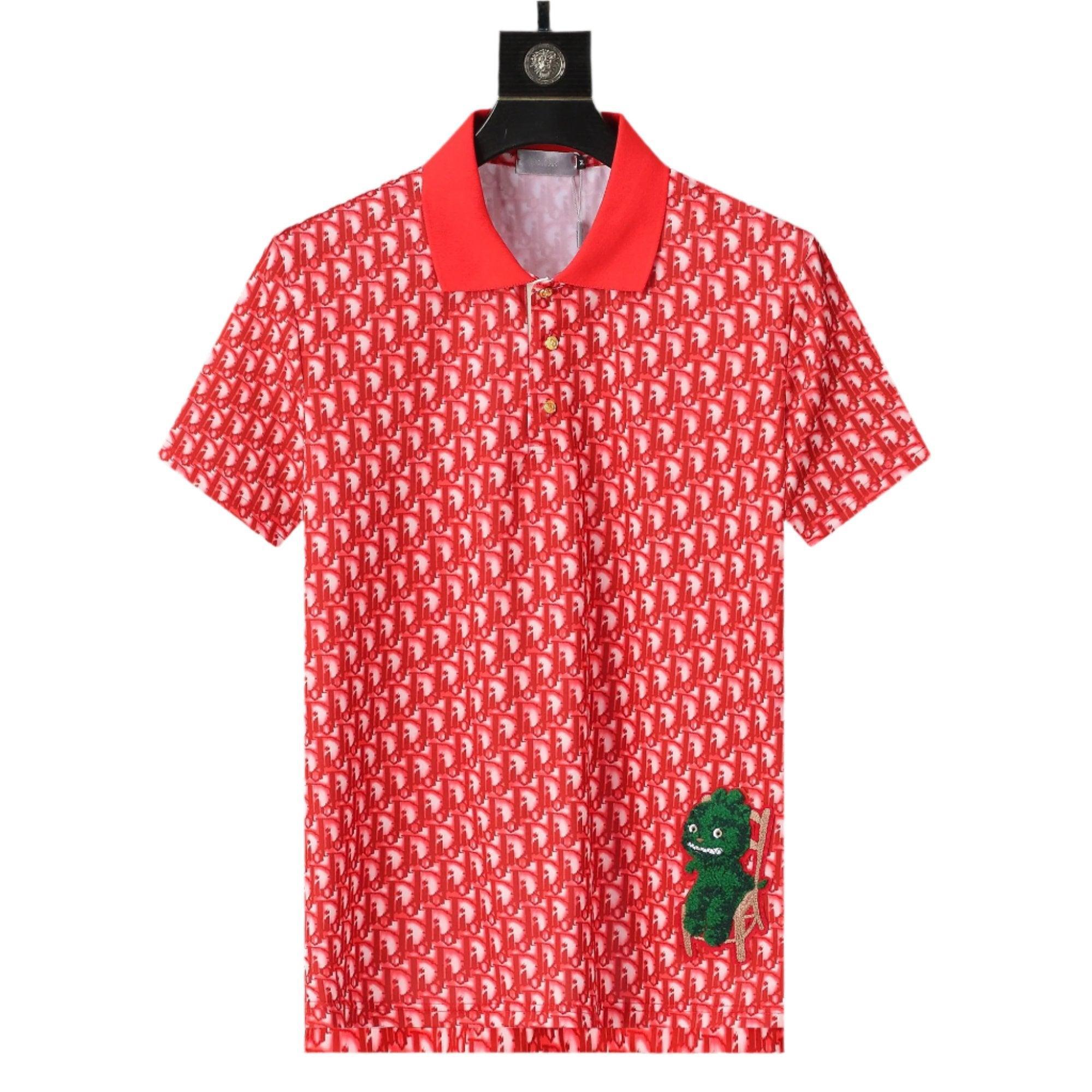 Dior Red T-Shirt With Collar