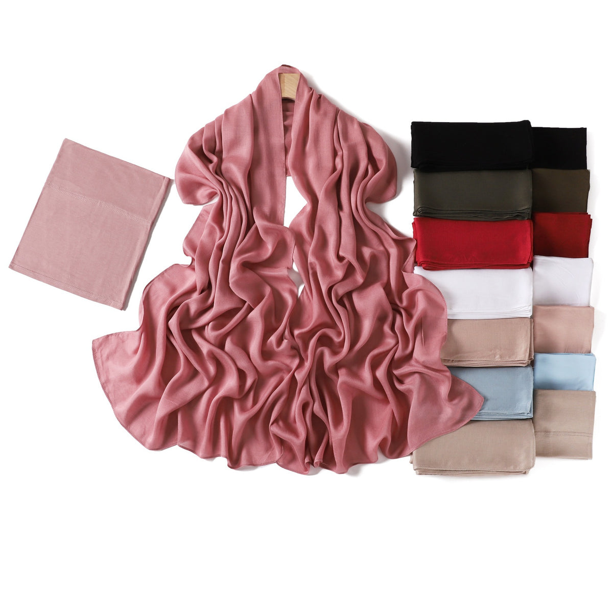 Modal Rayon Scarf and Tube Hat Set