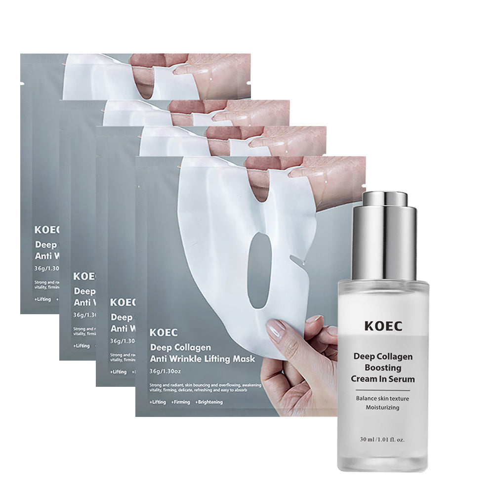 Collagen Skincare Set with Ampoule and Cream