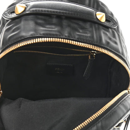 Fendi  Nappa FF 1974 Embossed Mini Backpack Black