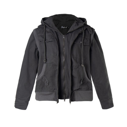 Multi-Pocket Design Hooded Jacket Vest for Women