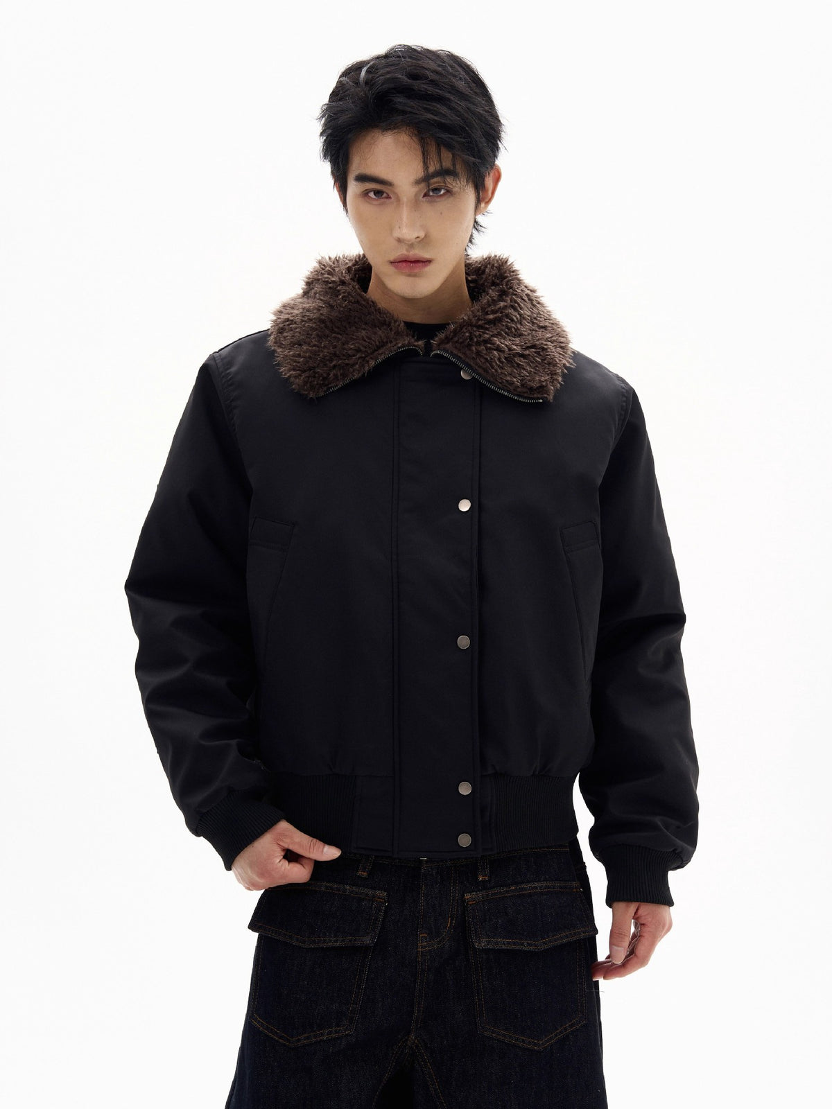 Quilted Fur Collar Winter Jacket