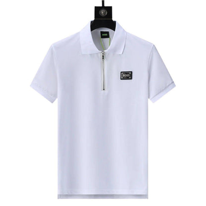 Hugo Boss White T-Shirt with Collar