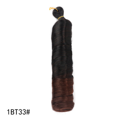 Crochet hair tubes curved wigs braids
