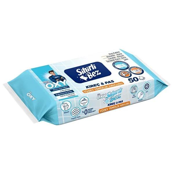 Mr. Oxy Cleaning Cloth - 50 Pack - Effective Lime Scale &amp; Rust Remover for Bathroom &amp; Kitchen