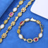 Gold-Plated Hip-Hop Gemstone Necklace SHOPEZRA L.L.C.