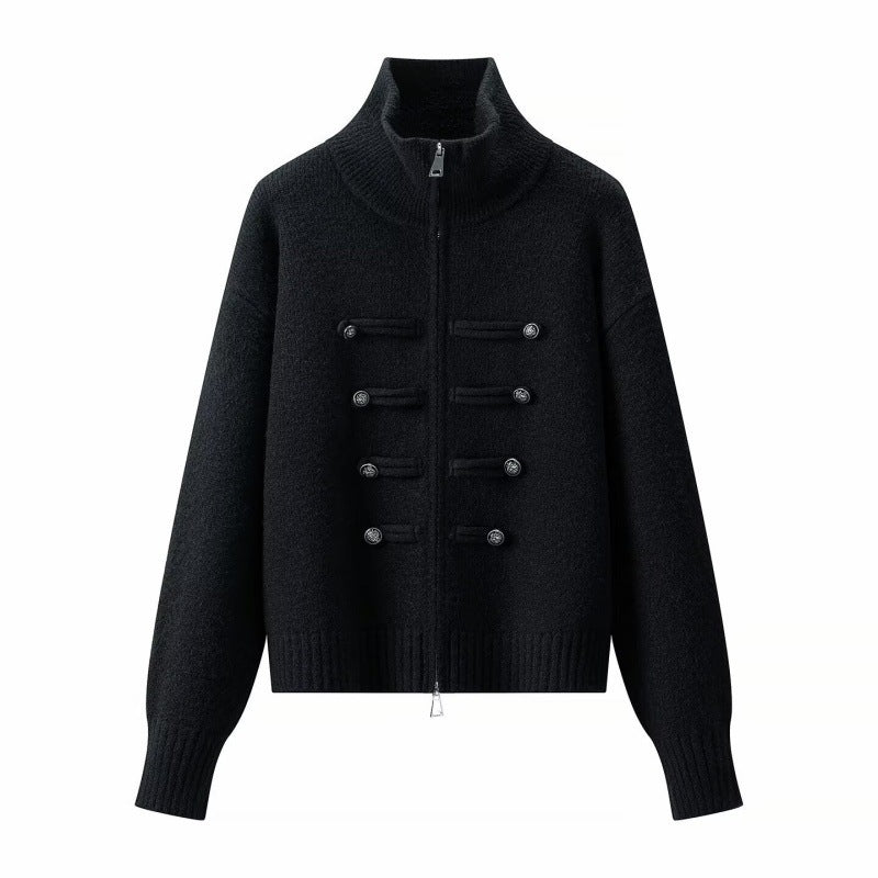 Womens Knitted Open Front Cardigan
