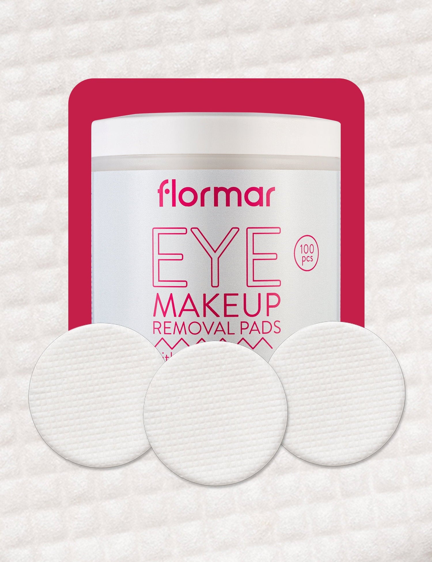 Flormar Aloe Vera &amp; Glycerin Eye Makeup Remover Pads 100 Count