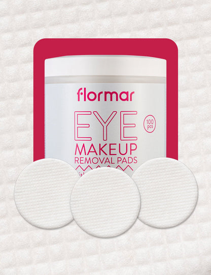 Flormar Aloe Vera &amp; Glycerin Eye Makeup Remover Pads 100 Count
