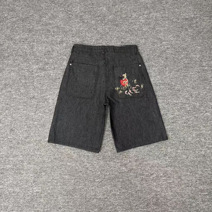 Casual Long Pants Plum Blossom Embroidery