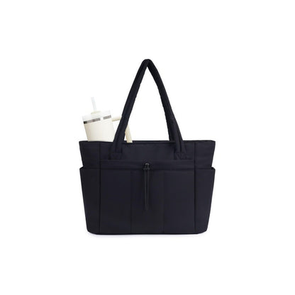 Quilted Tote Bag with Laptop Compartment