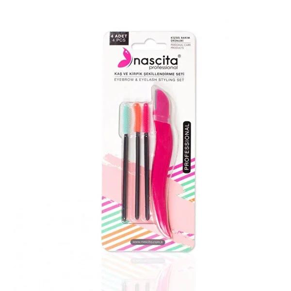 Nascita Eyebrow and Eyelash Shaping Set - Precision Tools for Grooming and Makeup | Mascara Brushes &amp; Eyebrow Razor